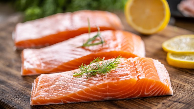 Lachs enthält viel Taurin