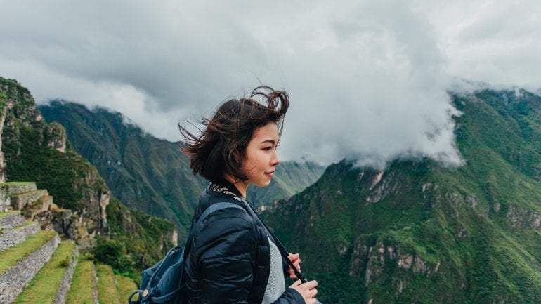 Frau in Peru