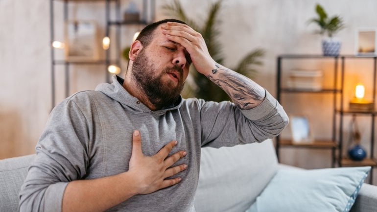 Spätes COPD-Symptom: Atemnot in Ruhe