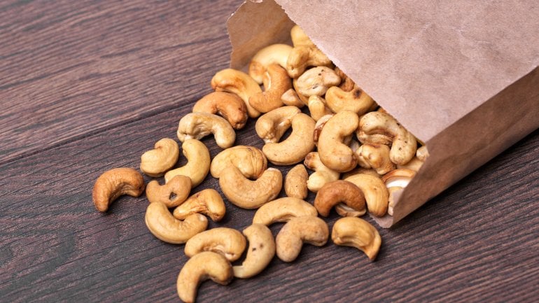 Melatonin-Lebensmittel: Cashewkerne