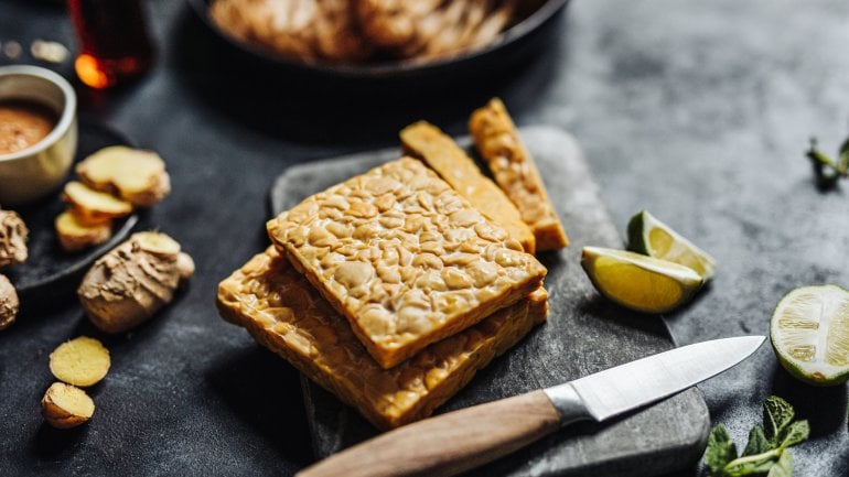 Probiotisches Lebensmittel: Tempeh