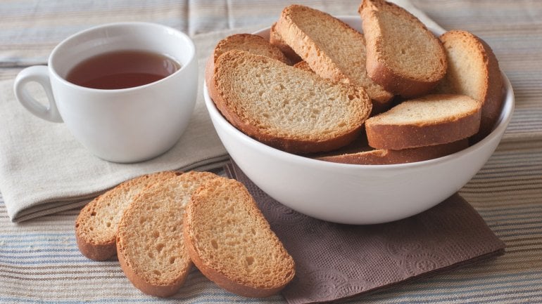 Zwieback: Essen bei Durchfall