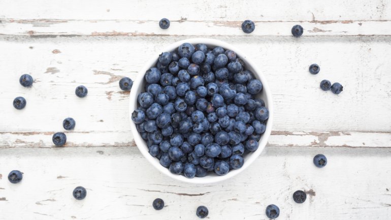 Heidelbeeren in einer Schüssel