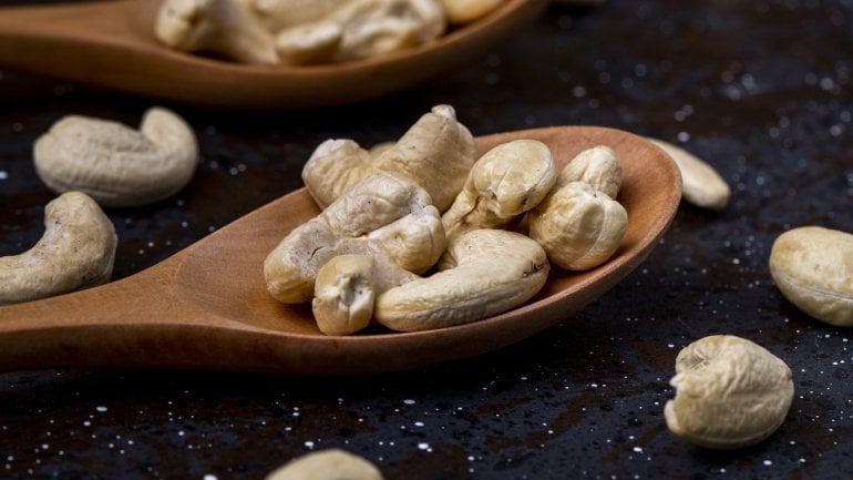 Lebensmittel mit viel Magnesium: Cashewnüsse