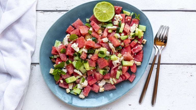 Gurken und Wassermelonen können entwässernd wirken