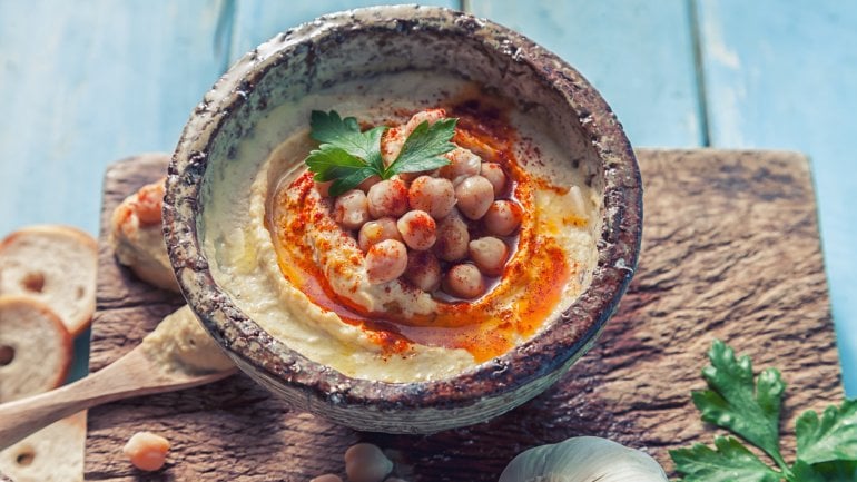 Hummus: Lebensmittel mit viel Zink